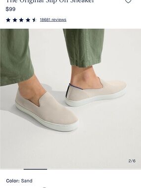 Rothy's Women’s Original Slip on Sneaker in Sand